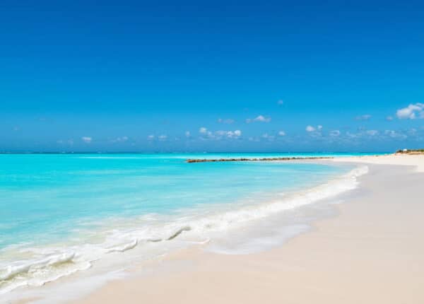 grace bay beach in turks and caicos