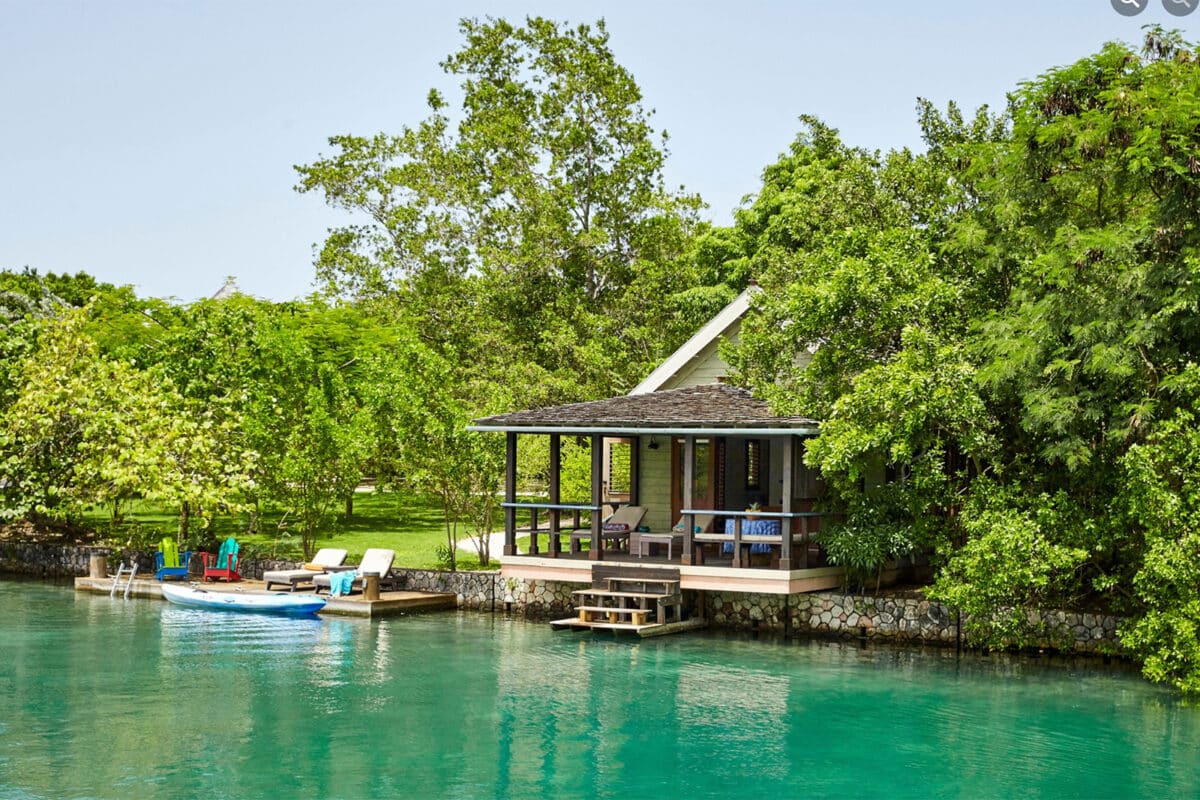 a lagoon villa at the goldeneye