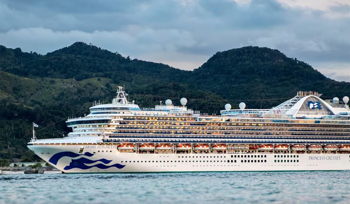 caribbean princess sailing on the water