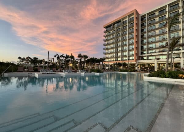 sunset at hotel indigo in cayman