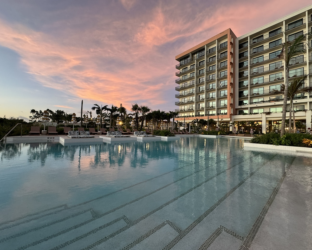 sunset at hotel indigo in cayman