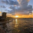 st croix sunset on the boardwalk