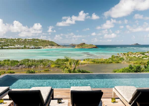 a villa pool in st barth