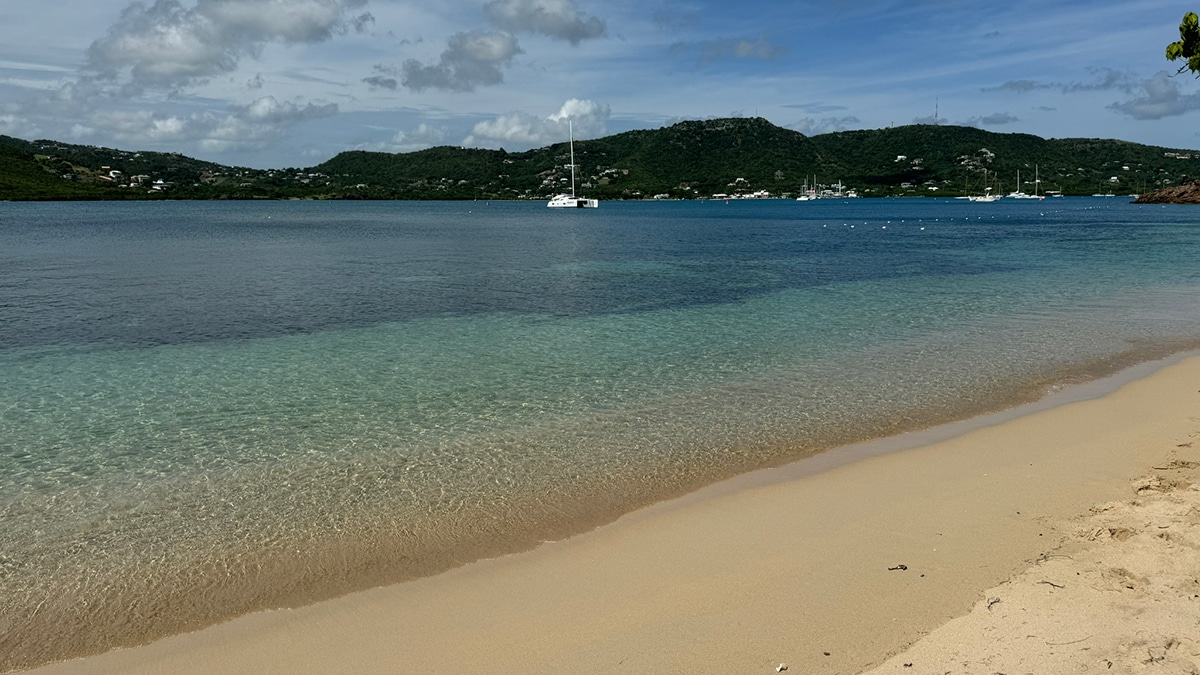 beach antigua caribbean island